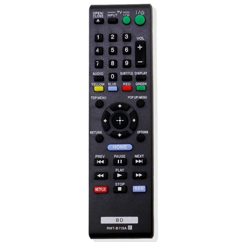 PERFASCIN New Replaced Remote RMT-B119A fit for Sony BDP-BX110 BDP-BX310 BDP-BX510 BDP-BX59 BDP-S1100 BDP-S3100 BDP-S390 BDP-S5100 BDP-S590 BDPBX39 BDPBX59 BDPS390 BDPS390WM BDPS590 BLU-RAY DISC Player - Image 1